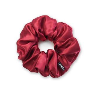 Bordó hajgumi (scrunchie) prémium minőségű, vastagabb szatén selyemből. Átmérője kb. 12 cm