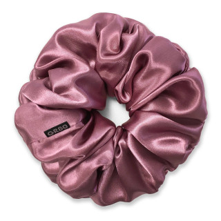 Óriás sötét mályva selyem hajgumi (scrunchie) prémium minőségű szaténból. Átmérője kb. 16-17 cm