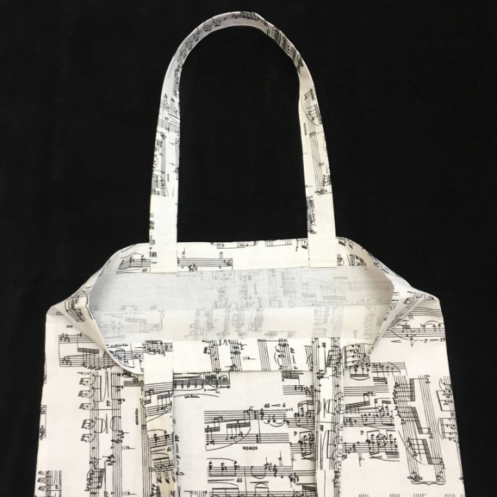 Kotta mintás BASIC vászontáska 100% pamutból, francia varrással. Vállra is akasztható bevásárló textil tote bag