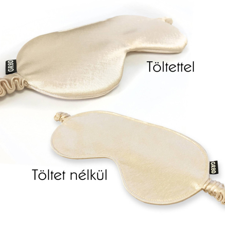 Szempárna, alvó maszk, szemtakaró alváshoz. Bélelt és béleletlen kivitel. Kézzel készült magyar termék