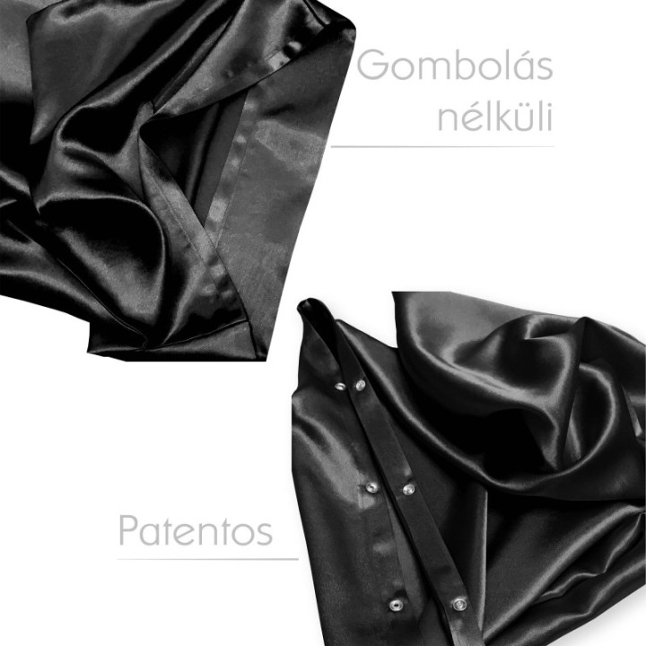 Patentos vagy gombolás nélküli selyem párnahuzat. Elegáns és különleges ajándék férfiaknak is