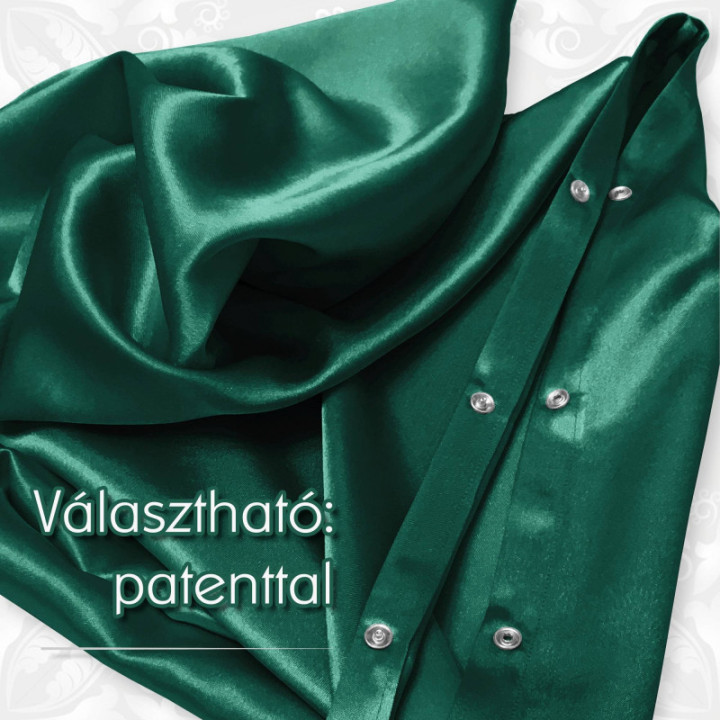 Selyem párnahuzat, szatén ágynemű. Patenttel zárható. Gyönyörű smaragdzöld szín