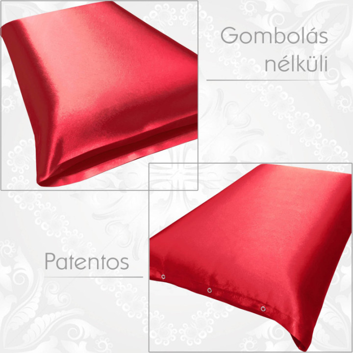 Patentos vagy gombolás nélküli selyem párnahuzat. Elegáns és különleges ajándék férfiaknak is