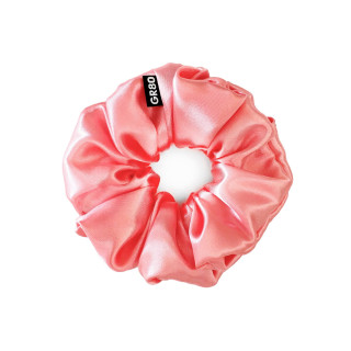 Szatén hajgumi scrunchie. Lazac színű kiváló minőségű selyemből. Made in Hungary