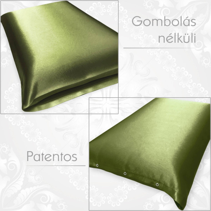 Patentos vagy gombolás nélküli selyem párnahuzat. Elegáns és különleges ajándék