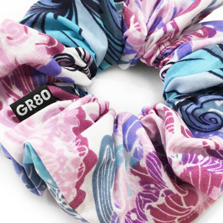Minőségi 100% pamut hajgumi. Színes vidám textil srunchie. OEKO-Tex I. minősítés, kézműves magyar termék