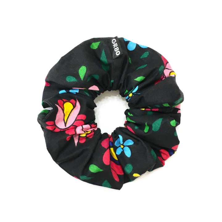 Kalocsai mintás hajgumi scrunchie minőségi 100% pamutból. Magyar hungarikum. Matyó textil