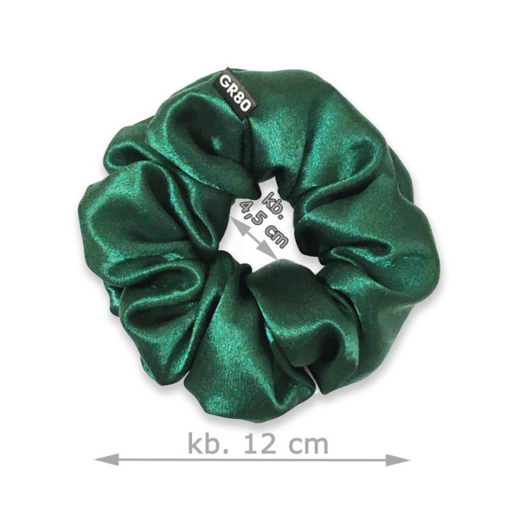 Silk hajgumi scrunchie. Standard normál méretű szatén hajgimi. Kézzel készült minőségi selyemből. A legjobb hajgumi! Sötétzöld