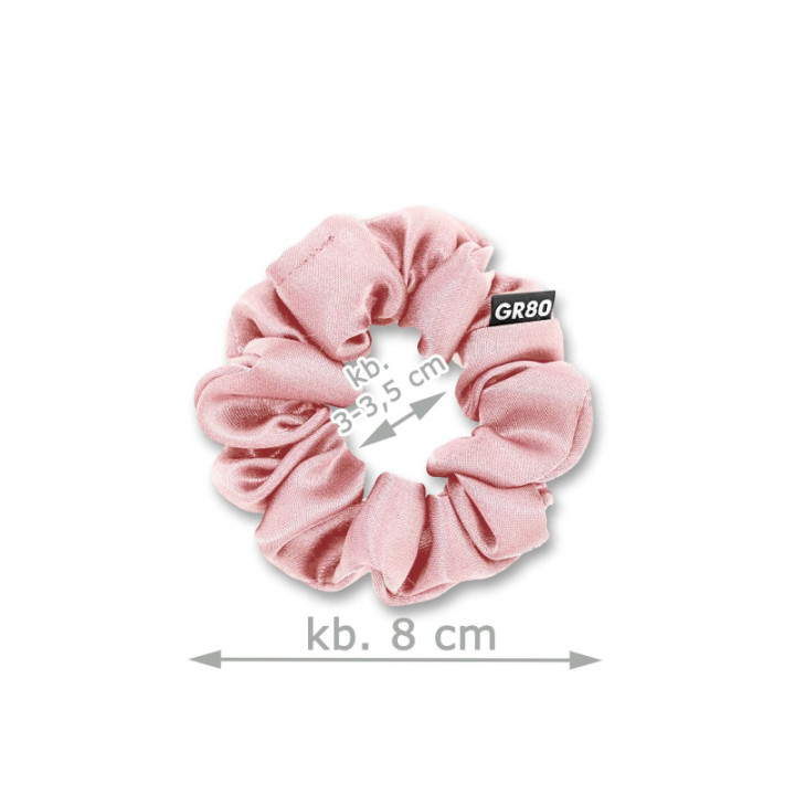 S-es kicsi hajgumi. Kézzel készült minőségi selyem scrunchie. A legjobb mini hajgumi! Elegáns púder rózsaszín szatén hajdísz