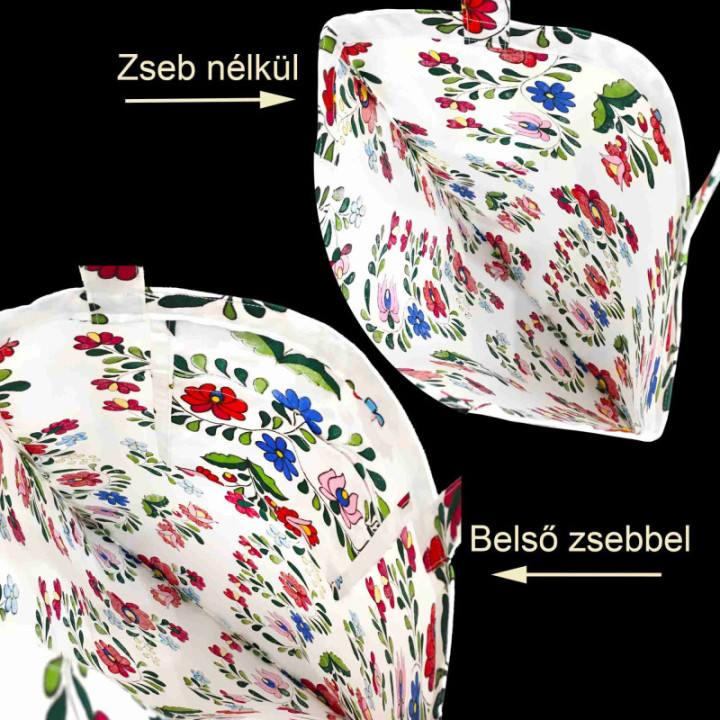 Külföldi magyarok legkedvesebb ajándéka! Kalocsai vászontáska. Elegáns matyó shopper, textil pamut szatyor