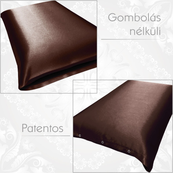 Patentos vagy gombolás nélküli selyem párnahuzat. Elegáns és különleges ajándék férfiaknak is