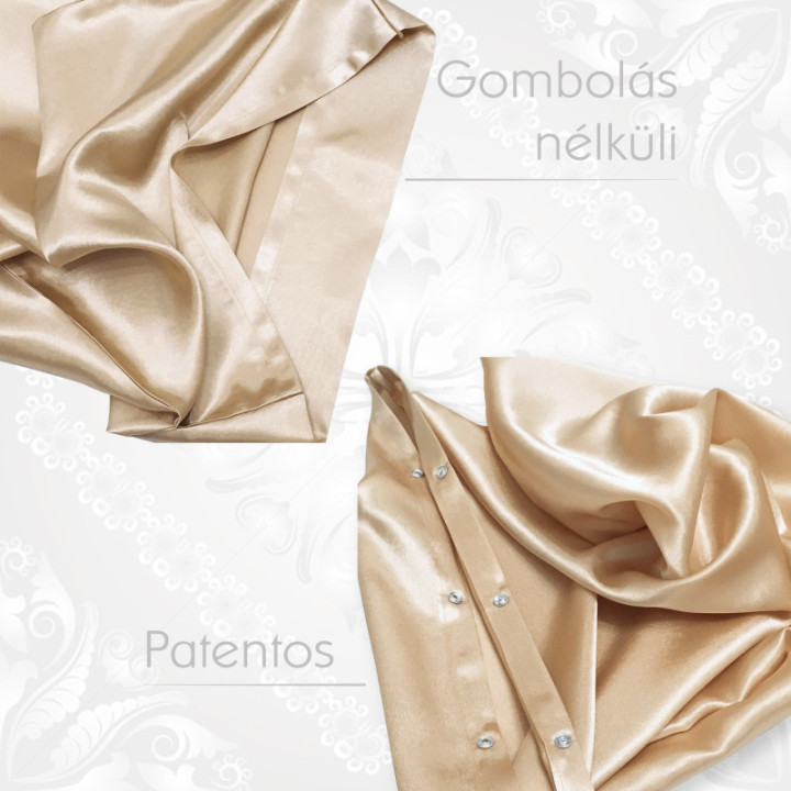 Patentos vagy gombolás nélküli selyem párnahuzat. Elegáns és különleges ajándék