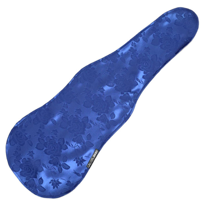 Királykék, jacquard brokát + selyem kombinációs elegáns hegedű takaró 4/4-es és 3/4-es hegedűhöz